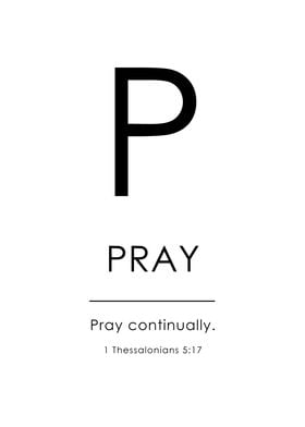 P for Pray