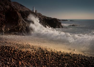 Surf on Bracelet Bay