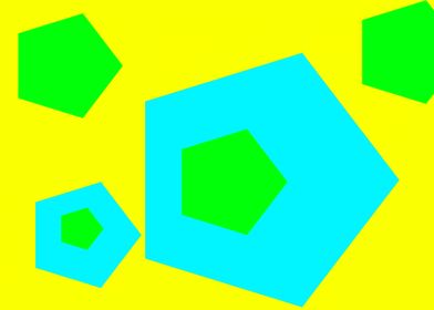 Four Green Polygons