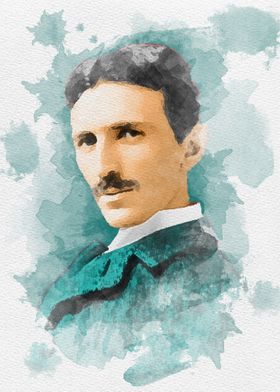 Nikola Tesla in Painting