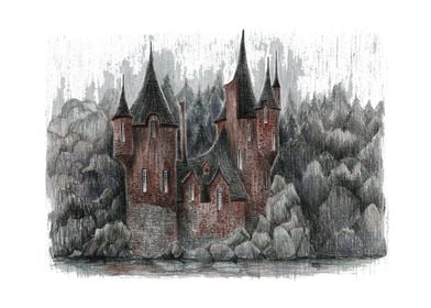 Fairytale house Sketch in