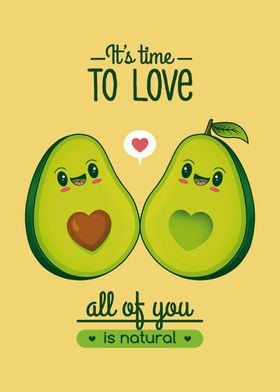 Avocados Love Kawaii Flyer