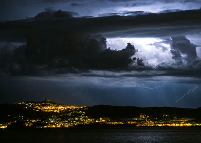 Explosion in the clouds