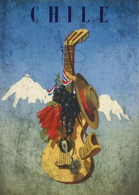 Chile Guitar Landscape