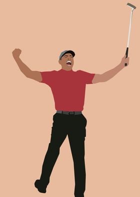 Tiger Woods pop art 