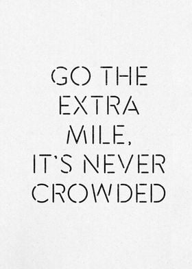 Go The Extra Mile