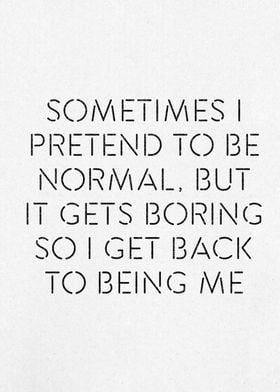 Sometimes I Pretend