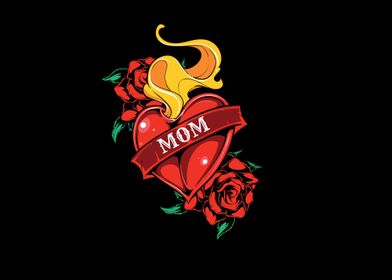 mom biker heart