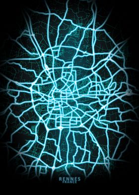 Neon Like Glow City Map-preview-3