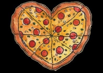 Heart for Pizza Lover