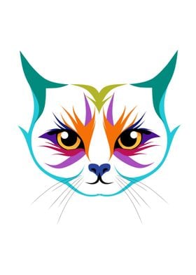 Cat PopArt Illustration 