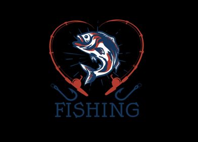 fishing heart