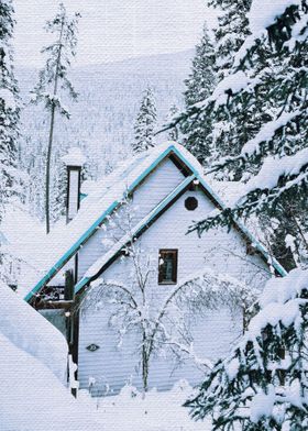 House in the snow