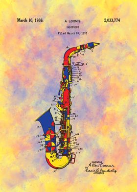 Saxophone Patent Color 1