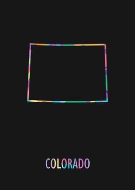 Colorado Map Black