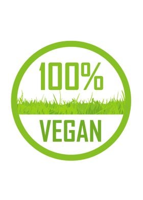 100 percent Vegan