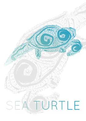 Sea Turtle Silhouette