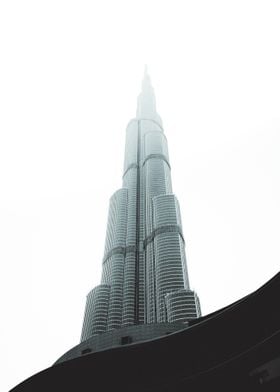 Burj Khalifa in clouds