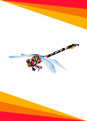 Colorful dragonfly design