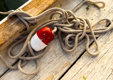 red white buoy rope doc