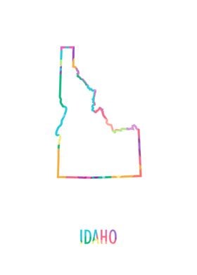 Idaho Map White