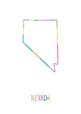 Nevada Map White