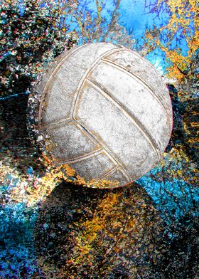 Volleyball art print w6