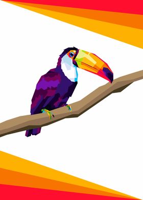 Colorful Tukan Birds Wpap