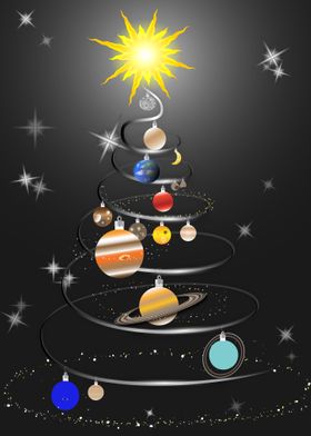 Solar system for Christmas