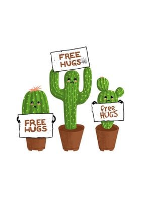 Free Hugs Cactus