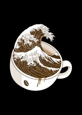 The Great Wave off Coffee