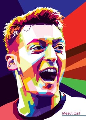 Mesut ozil in wpap disgn