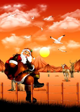 SANTA IN DESERT