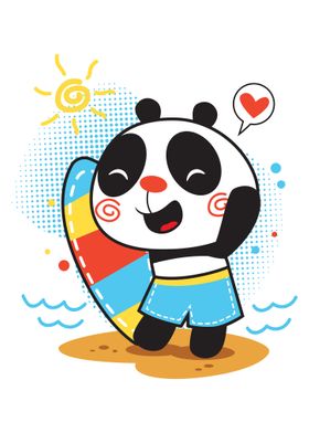 Surfiing Panda