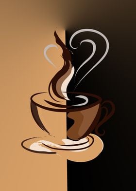 a cup coffee