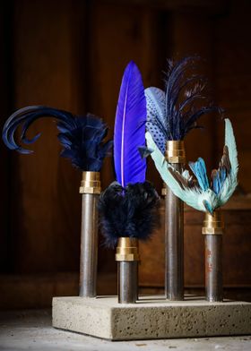 Steampunk feathers