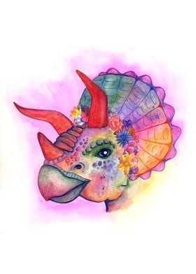 Rainbow Triceratops