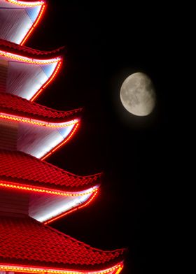 Moon Over Pagoda