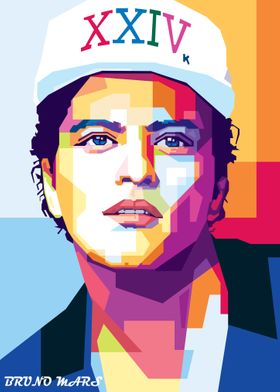 Bruno Mars in style wpap