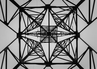 black and white truss