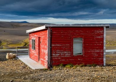 Red house on the hill