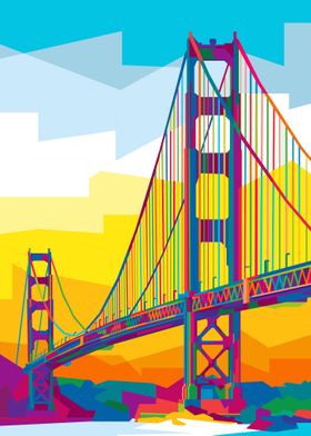 SAN FRANCISCO BRDGE POPART