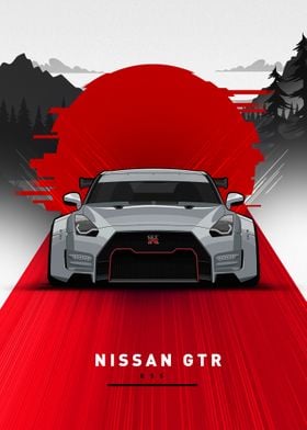 Nissan GTR drawing