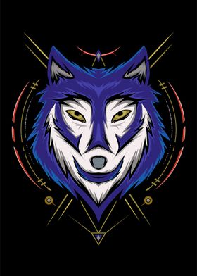 wolve logo vector