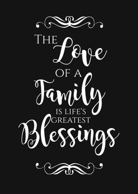 The love of a family quote