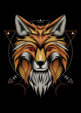 vector fox illustration