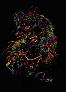 fox women rainbow