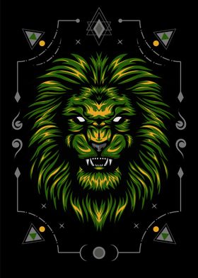 vector lion illustration