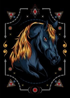 The horse illustration