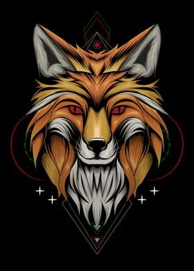 vector fox illustration